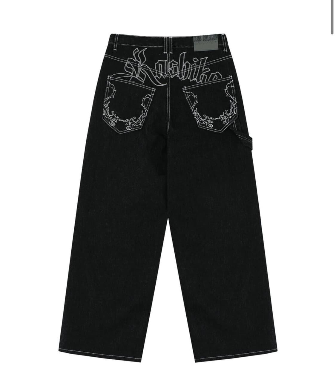 카시코 논페드 데님 팬츠 블랙 M 상품이미지1