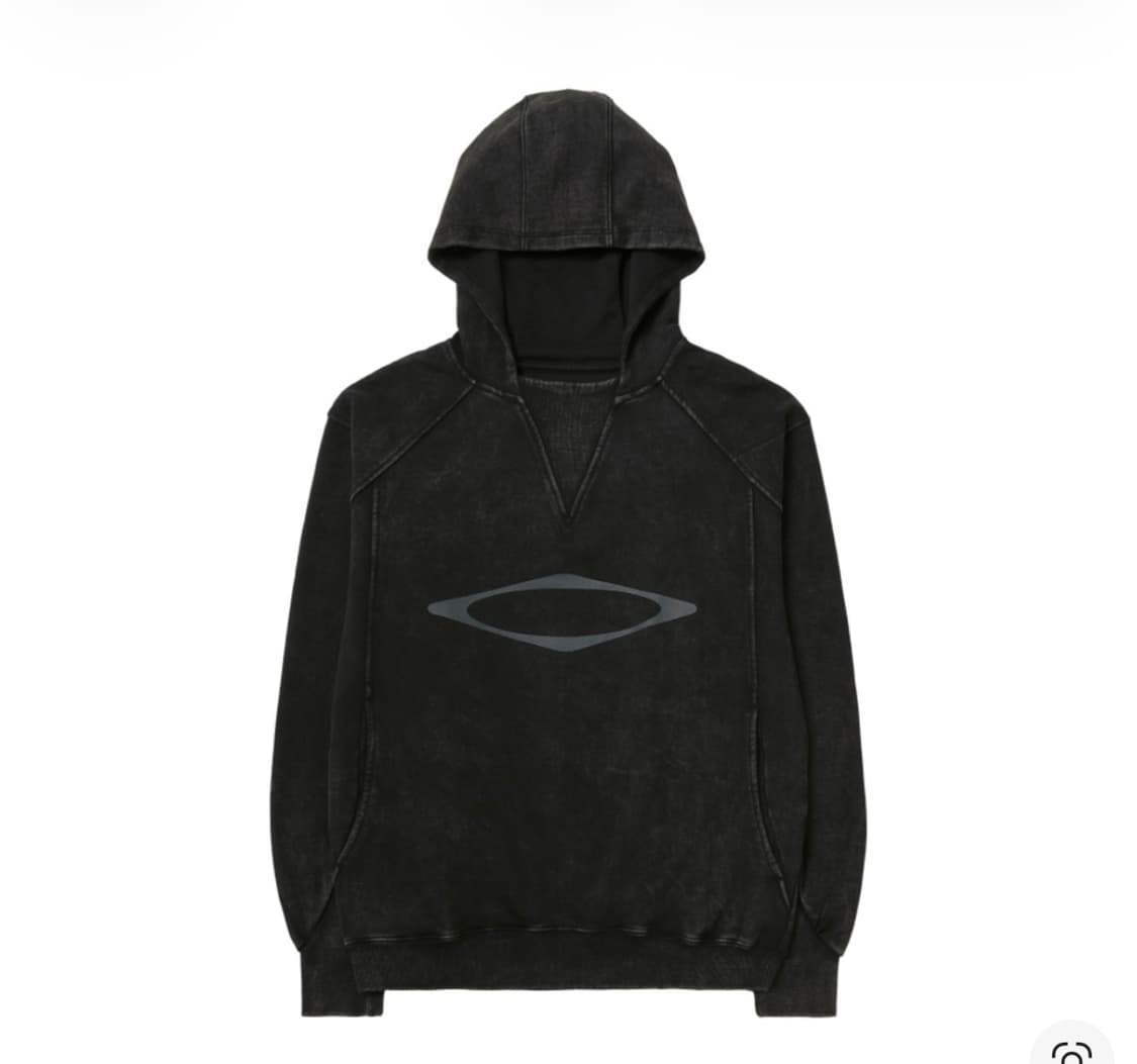 미스치프 블리치드 풀오버 후드 워시드 블랙 상품이미지1