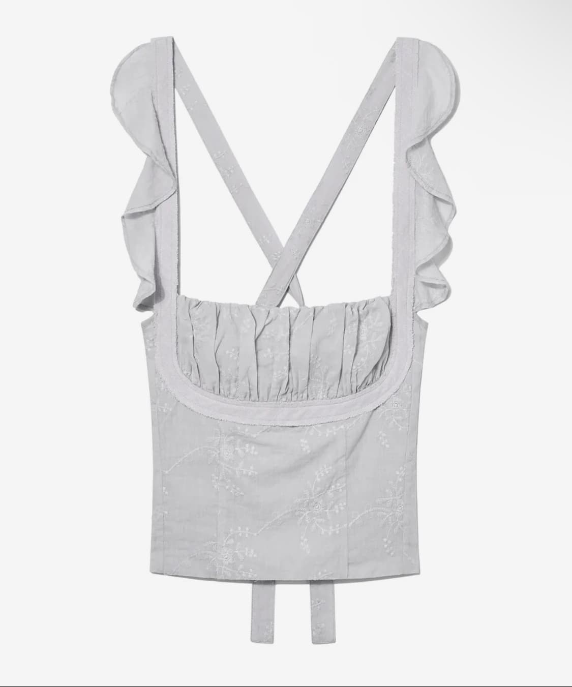 (새제품) 글로니 rodeo ruffle top 베이비 블루 상품이미지1