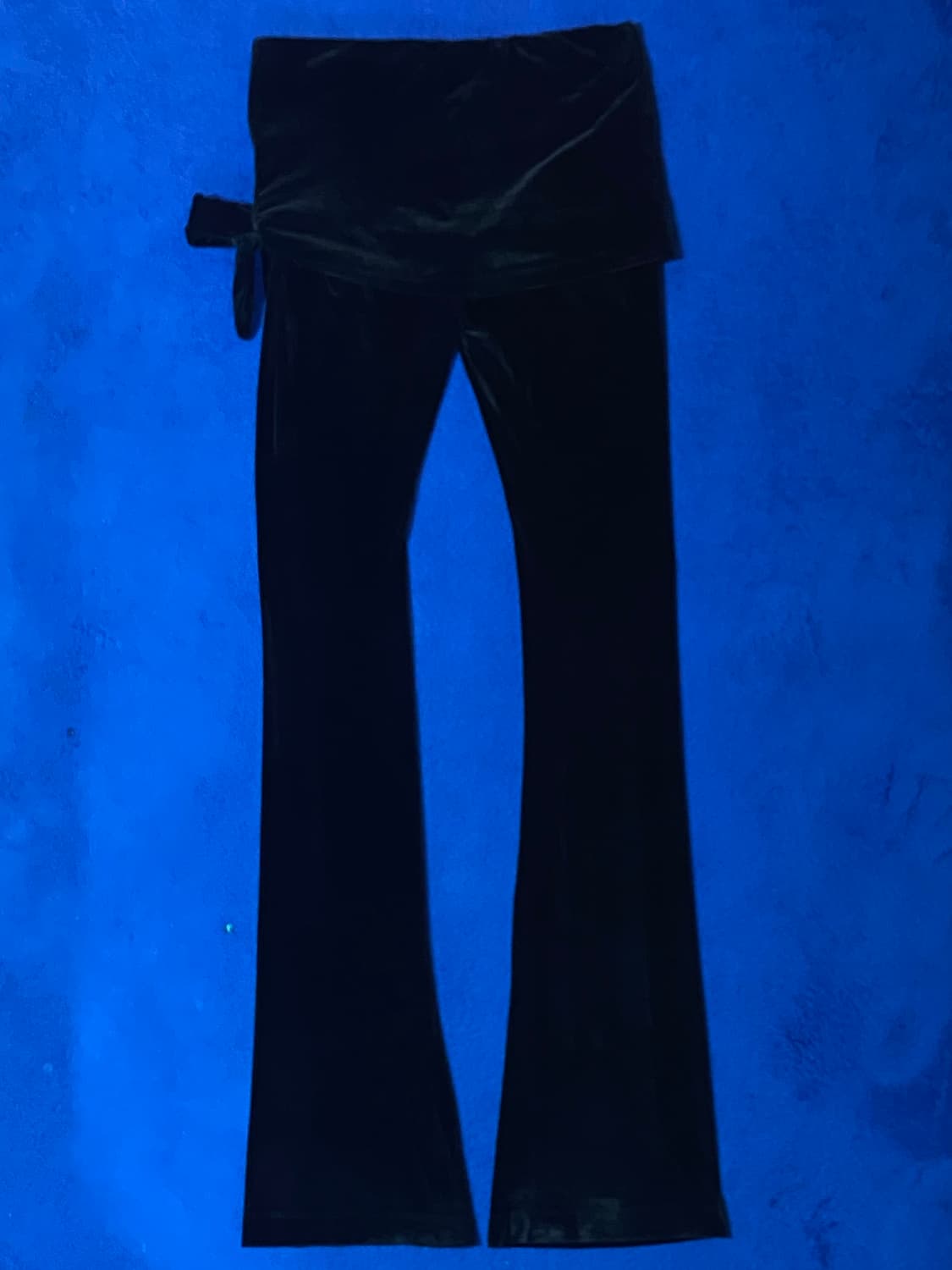 OpenYy 오픈와이와이 블랙 벨벳 스커트 레이어드 레깅스 팬츠 S 상품이미지7