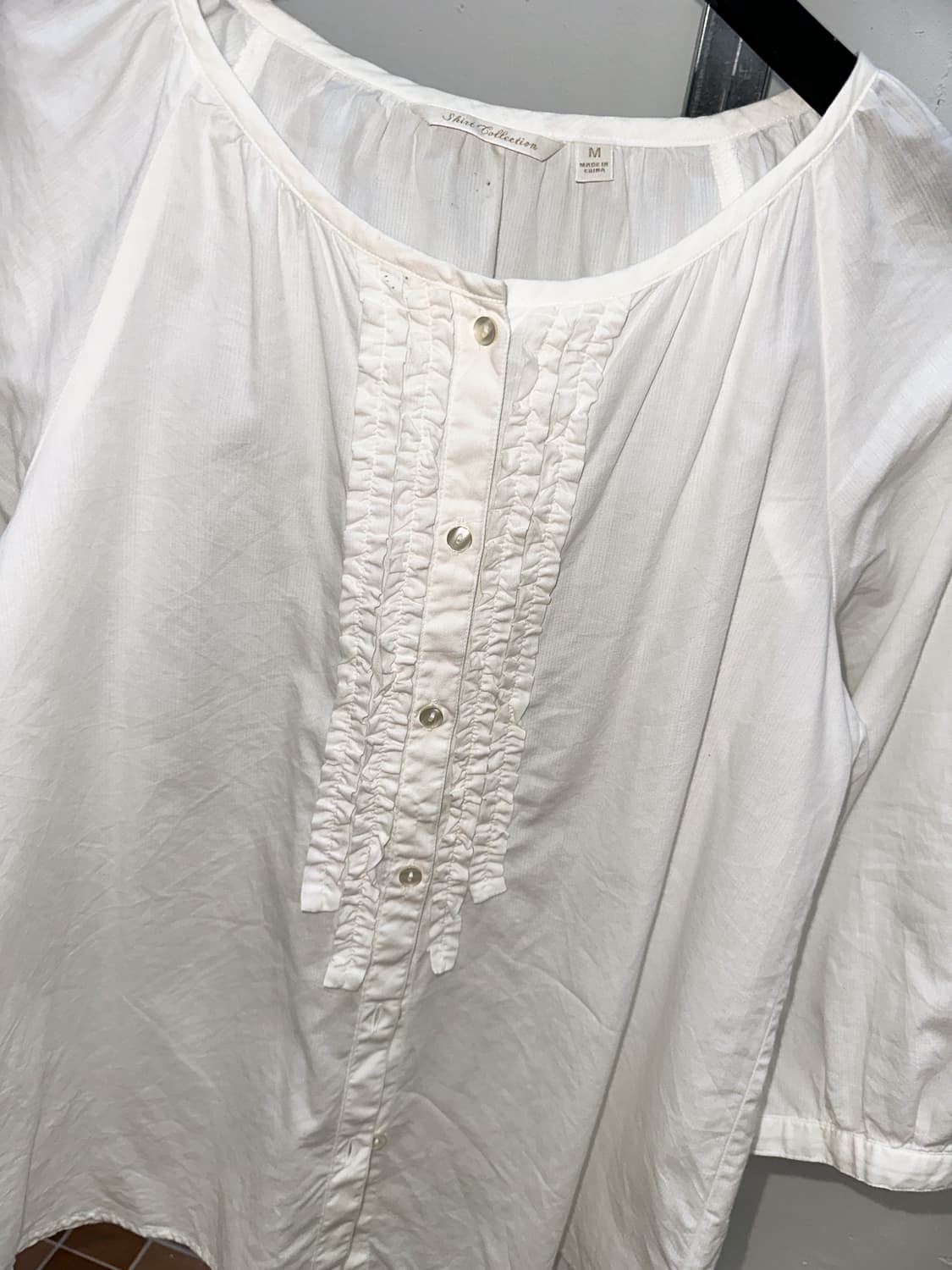 summer ruffle line blouse 상품이미지4