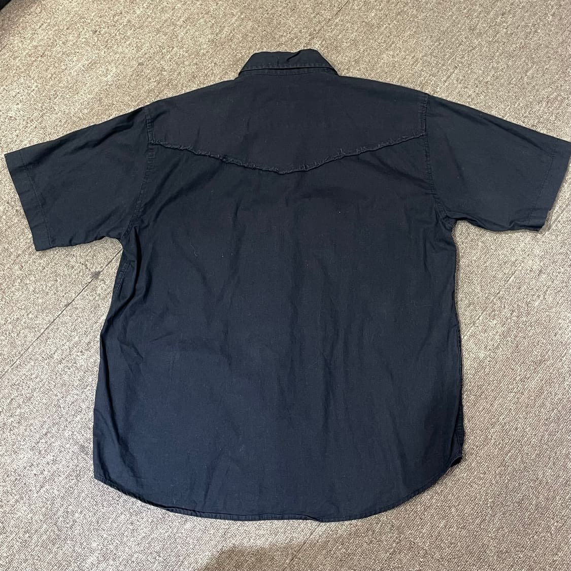 (M) Dickies 디키즈 반팔 워크 셔츠 블랙 상품이미지7