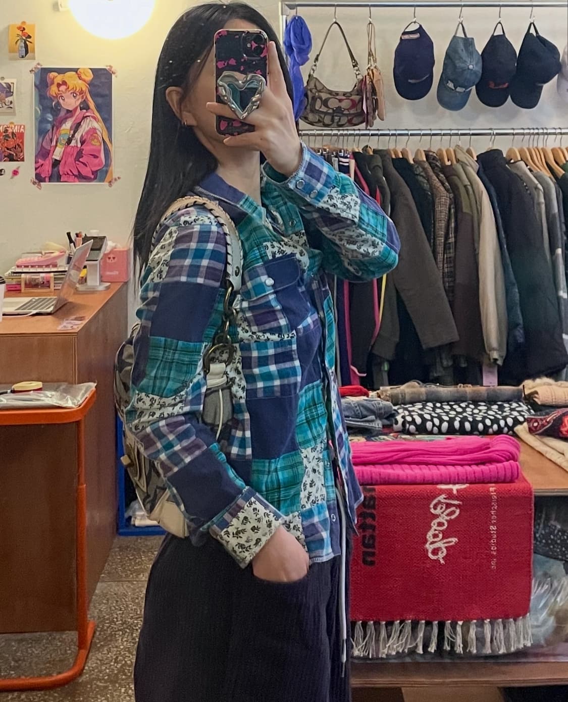 패치워크 셔츠 [무배] 상품이미지2