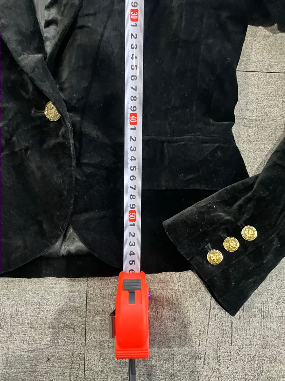 일본빈티지 Elvence 달천깔페어리 보헤미안 벨루어 크롭자켓 상품이미지3