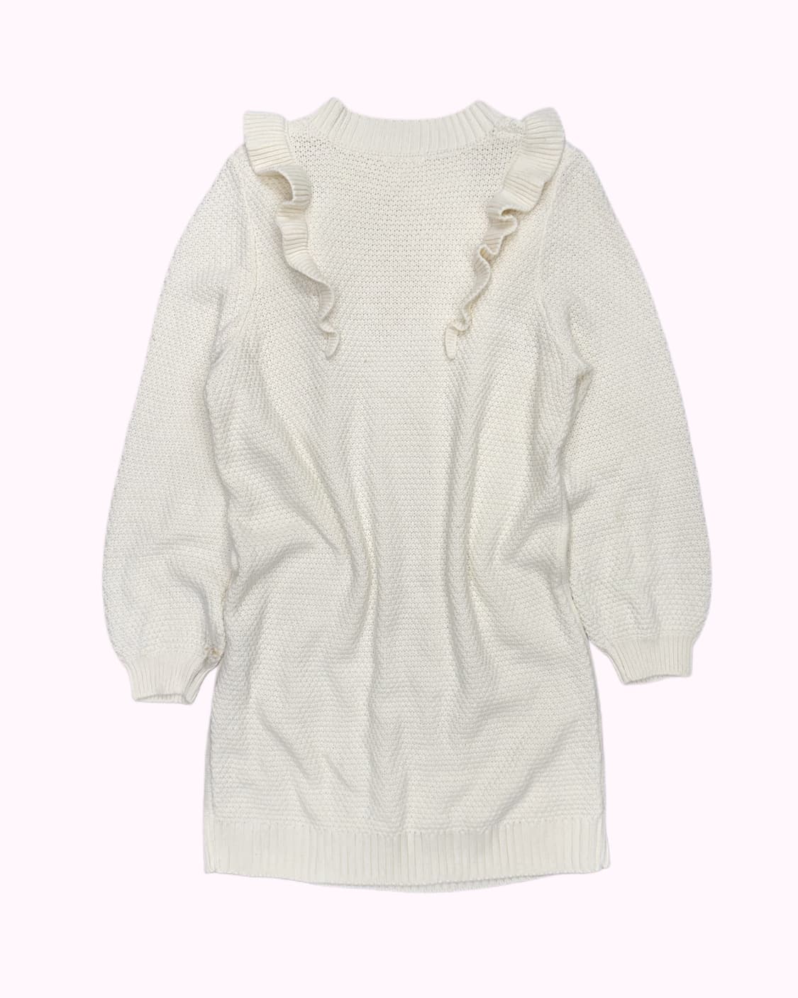 COLZA frill cable knit dress 상품이미지4