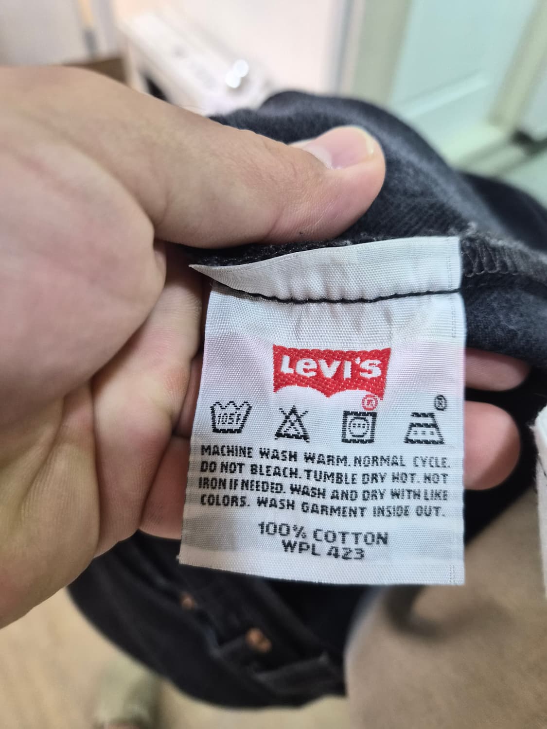 31) 리바이스 00's 501 블랙데님 커스텀 반바지 팝니다 상품이미지6