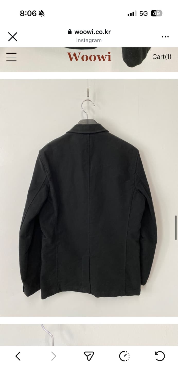 빈티지woowi 구매 자켓  상품이미지7