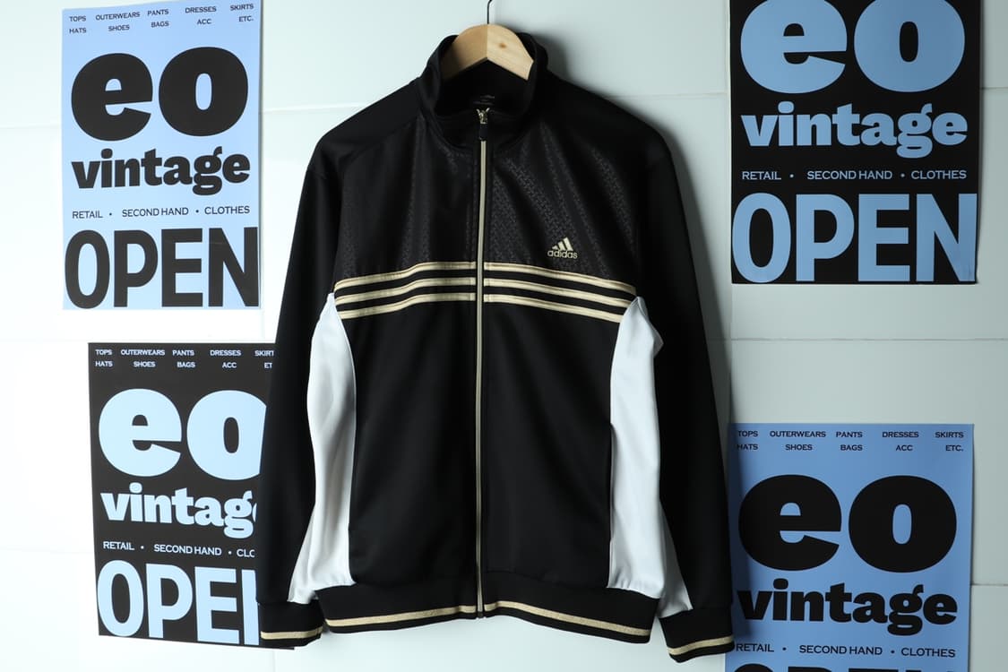 (L-XL) 아디다스 집업 바람막이 점퍼자켓 삼선 금장 대장-H32707 상품이미지2