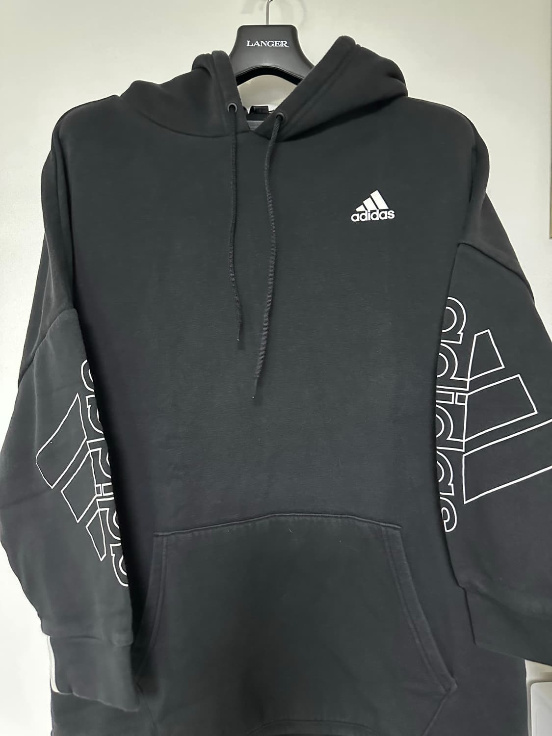 아디다스 블랙 후드티 A/M 사이즈 상품이미지3