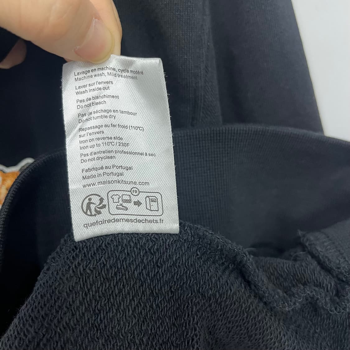 메종키츠네 여우 로고 블랙 긴 팔 맨투맨 상품이미지6