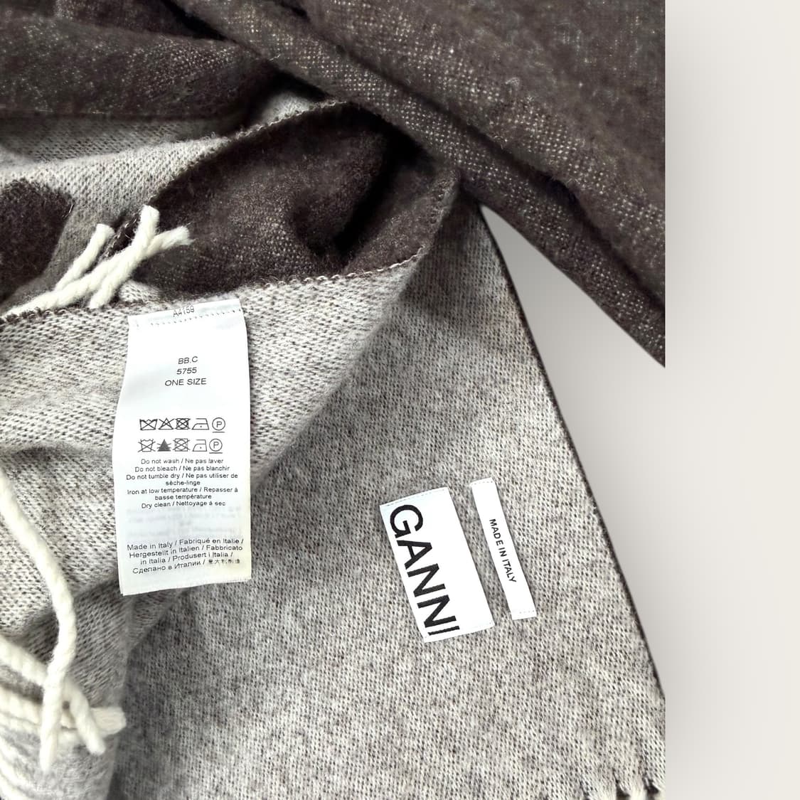 가니 리사이클 울 리버시블 머플러 상품이미지10