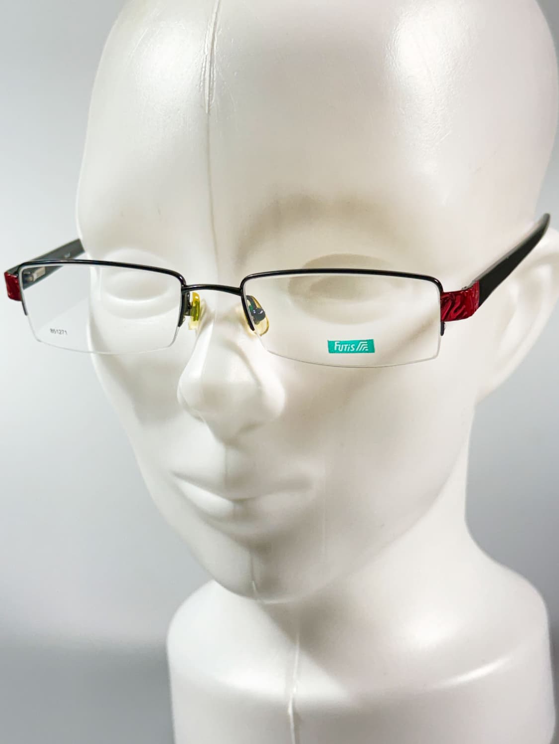 90s FUTIS 반무테 스퀘어 메탈 빈티지 안경 상품이미지9