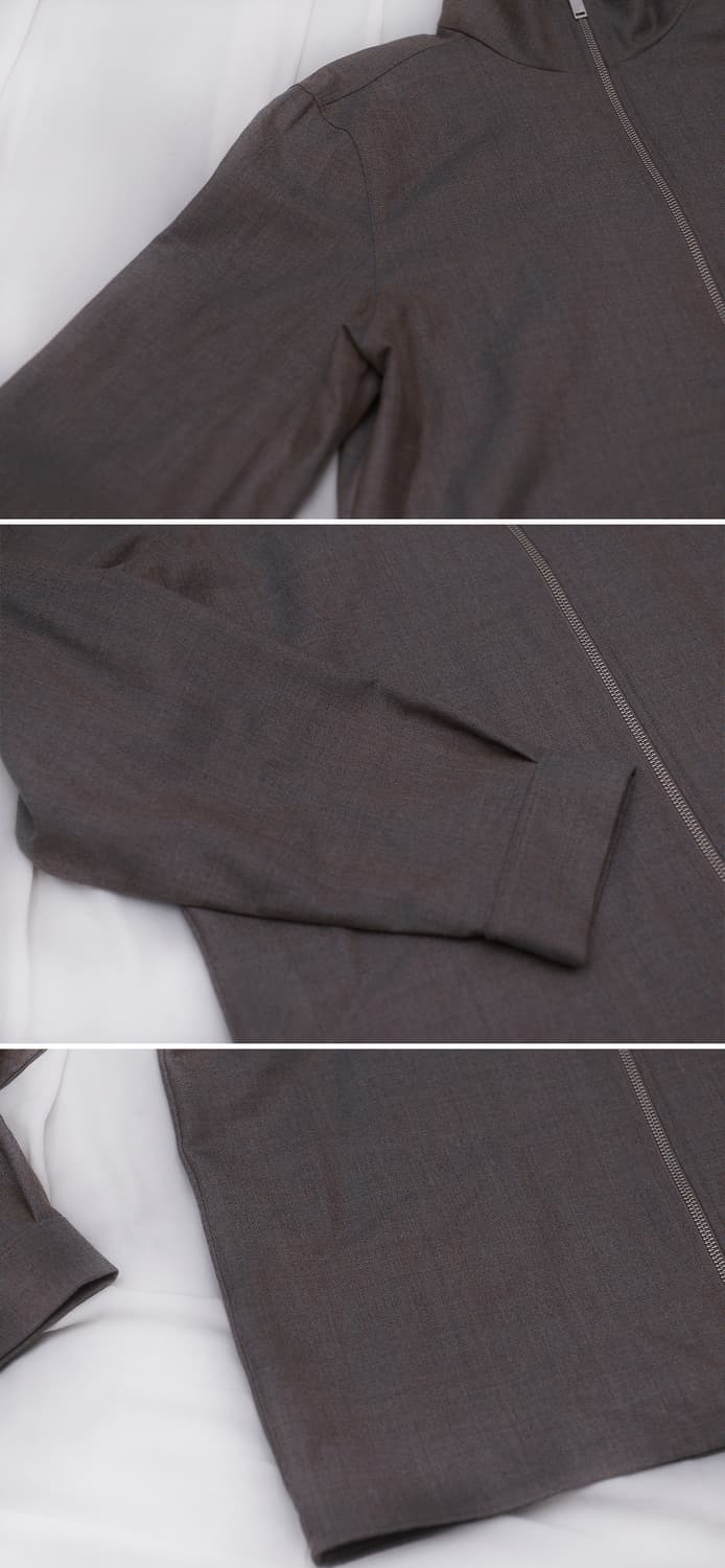 코스 (COS) 퓨어울 집업 포켓리스 소프트 자켓 (100-105) 상품이미지7