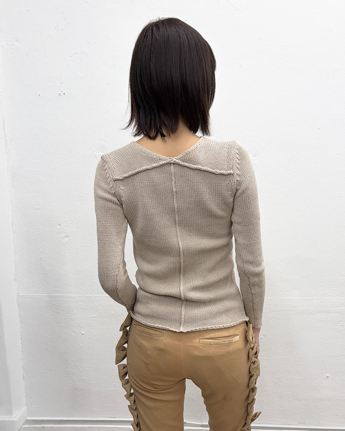 쿠카이 코튼 니트 상품이미지2