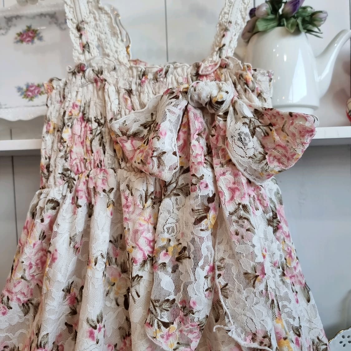 리즈리사 LIZLISA플로럴 레이스 원피스 상품이미지2