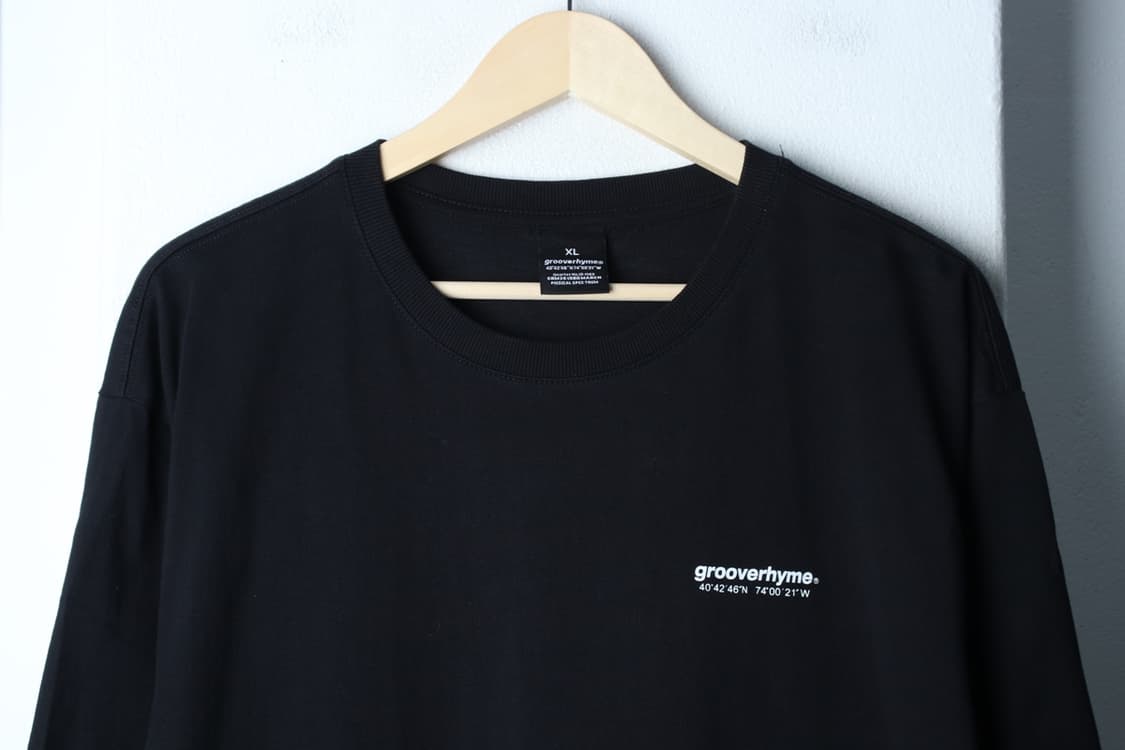 (XL-2XL) 그루브라임 반팔 티셔츠 레터링 블랙 올드스쿨-H32814 상품이미지3