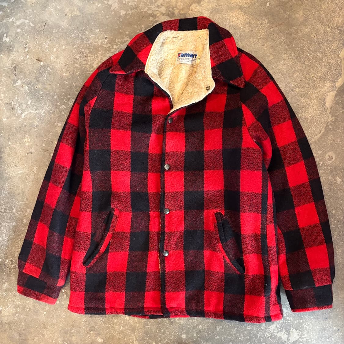 미국 빈티지 다마트 버팔로 체크 울 자켓 상품이미지1