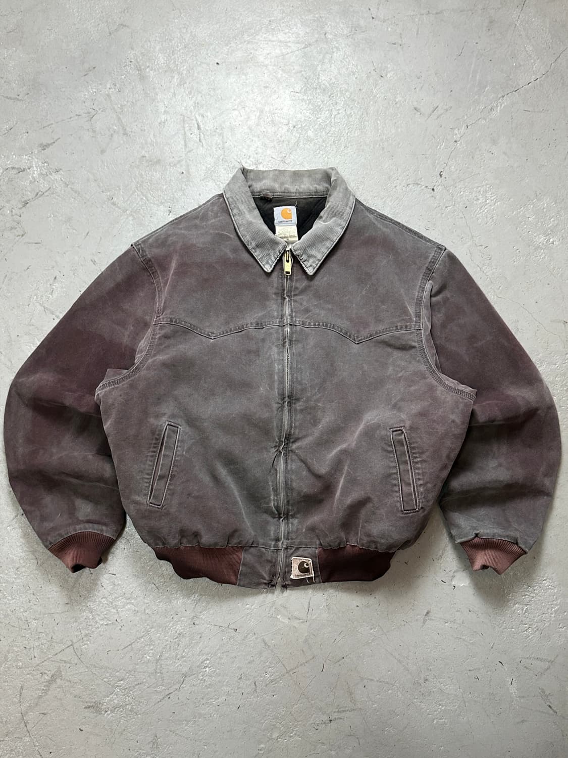 90’s USA Made 칼하트 J14 BRG 칼하트 버건디 디트로이트 상품이미지1