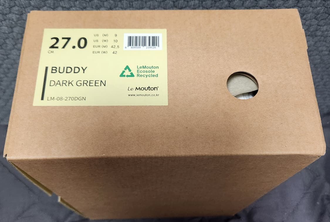 [정품] 르무통 버디 다크그린 270 운동화 새상품 상품이미지7