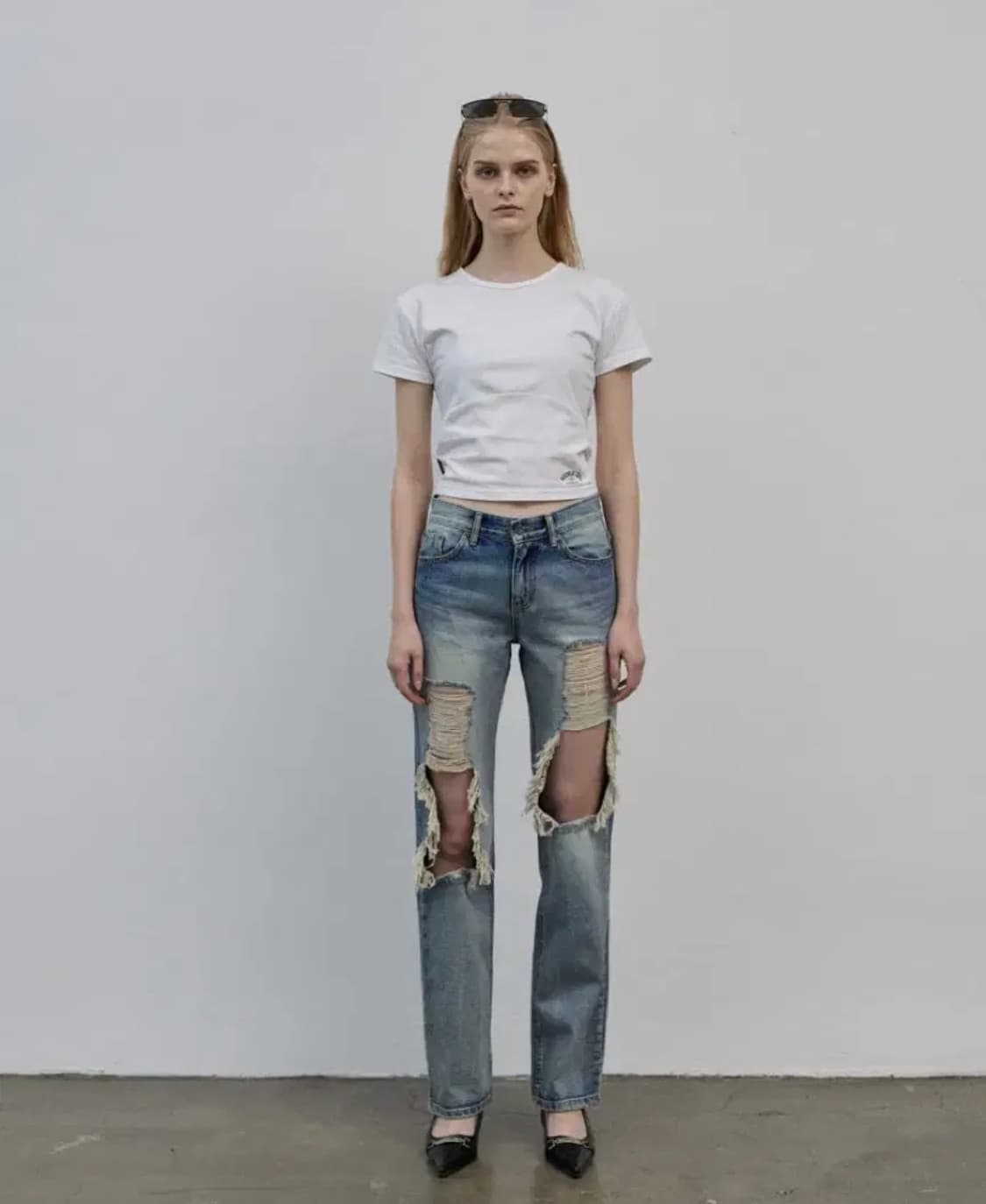 보헤미안서울 distressed denim pants M 상품이미지1