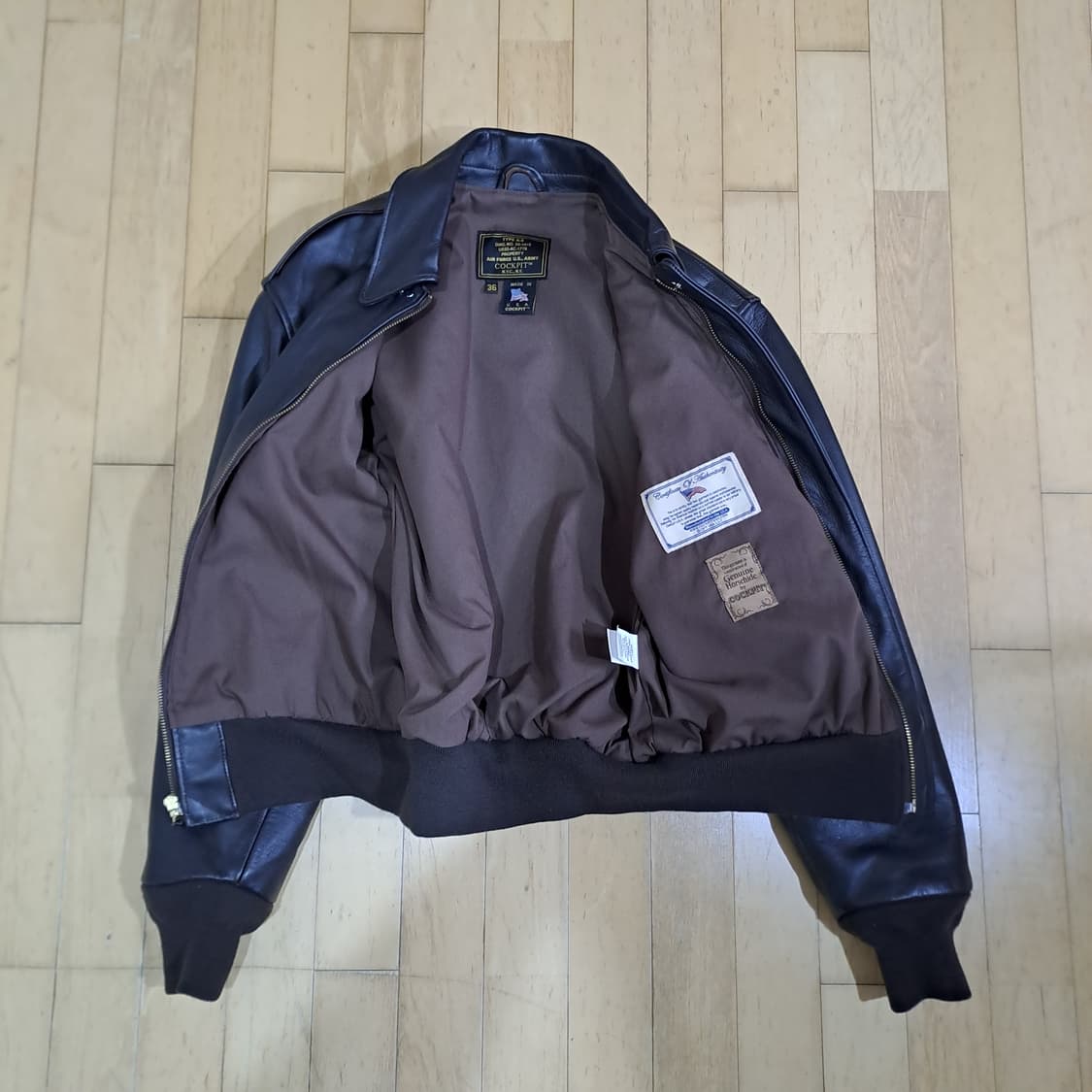(택포) 콕핏 홀스하이드 A2 자켓 36 B240 상품이미지6
