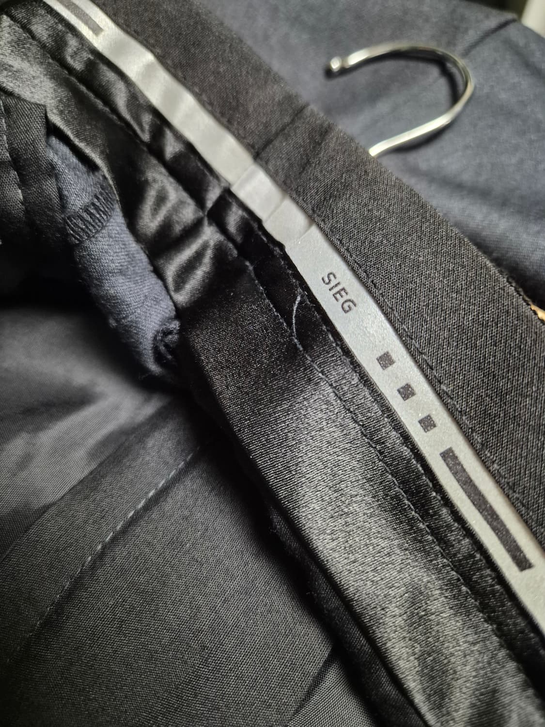 SIEG 차콜 그레이  남성 정장 바지 상품이미지3