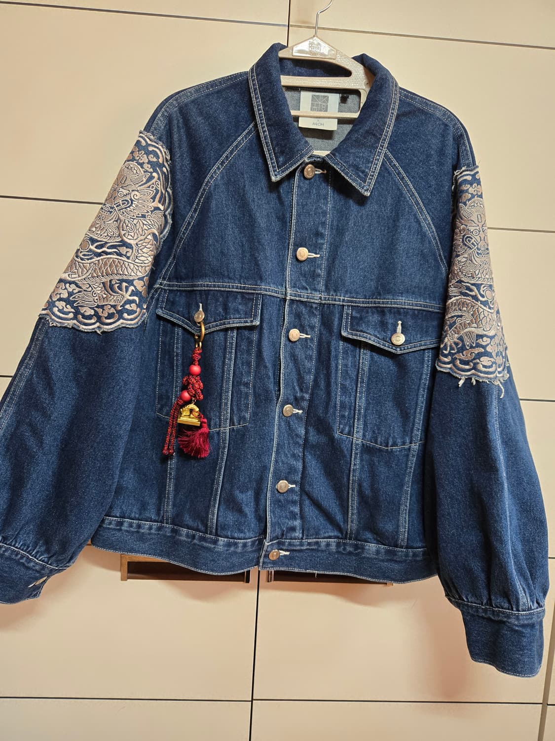 교집합X악오 청롱포 진청 자켓 상품이미지1