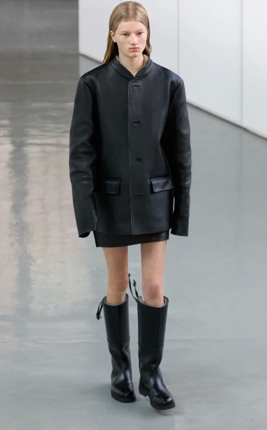 (S) rier bonded leather jacket ivy 상품이미지5