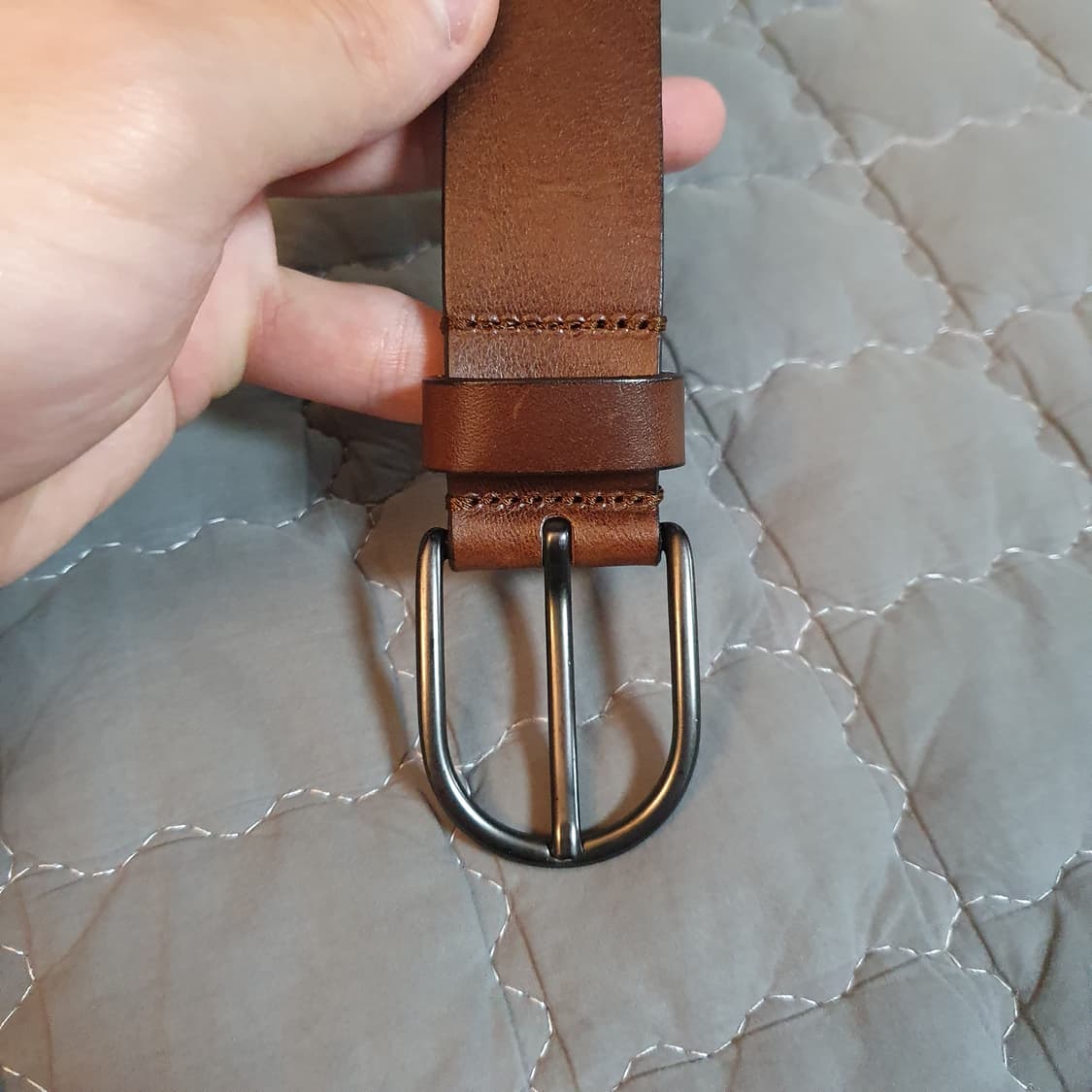 마시모두띠 브라운 나파 레더 벨트 (85) 상품이미지3