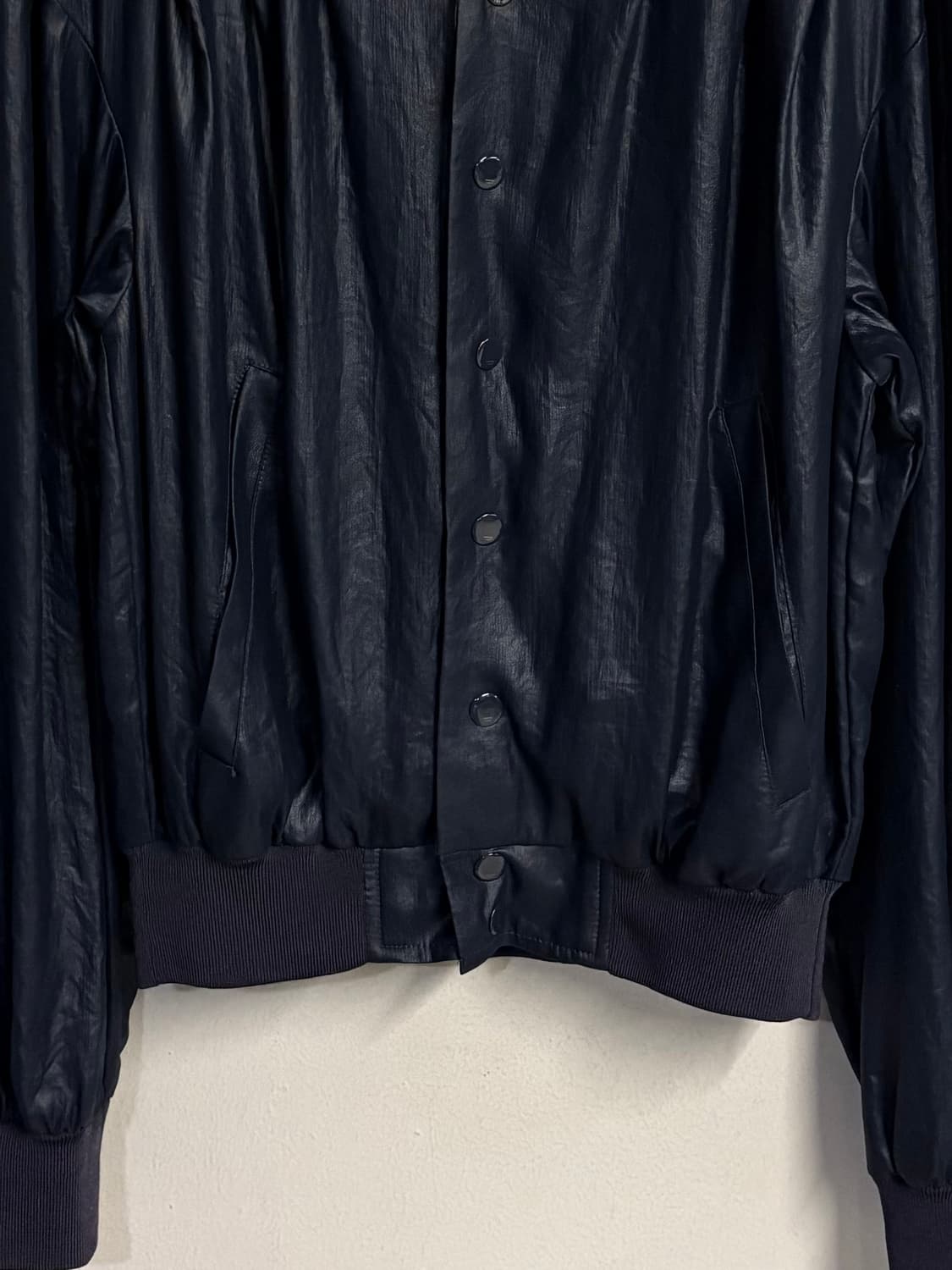 DIESEL pleated bomber jacket navy  상품이미지3
