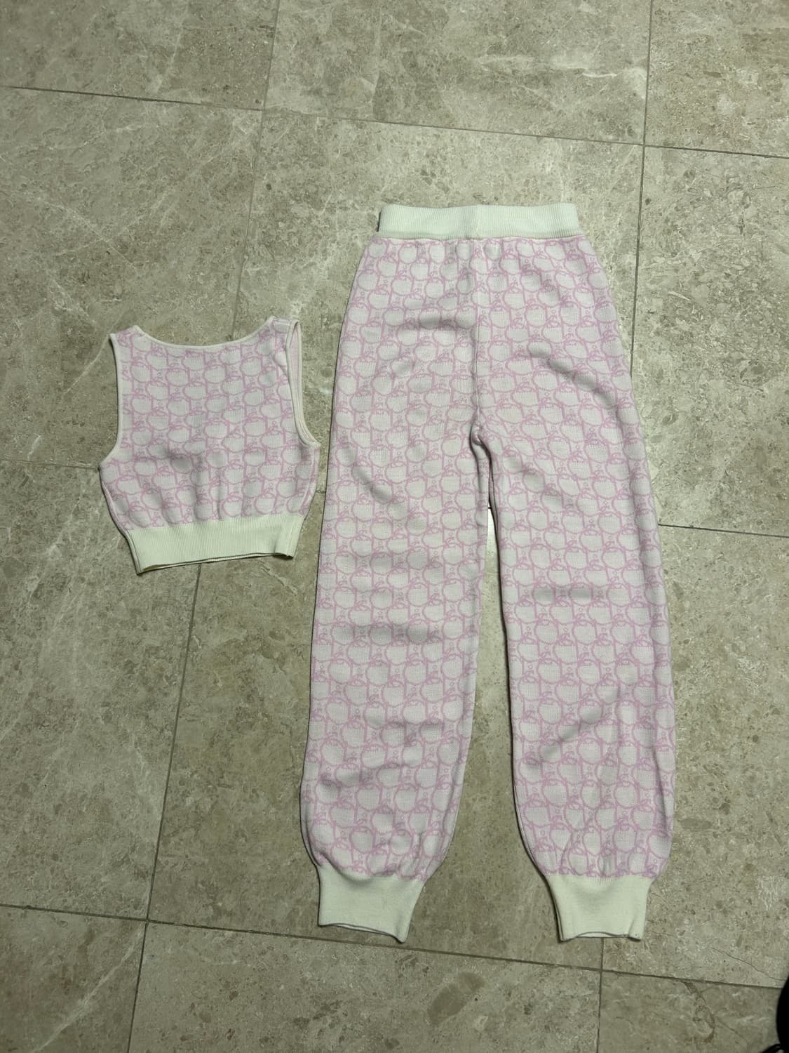 코튼캔디클래식 니트셋업 상품이미지4