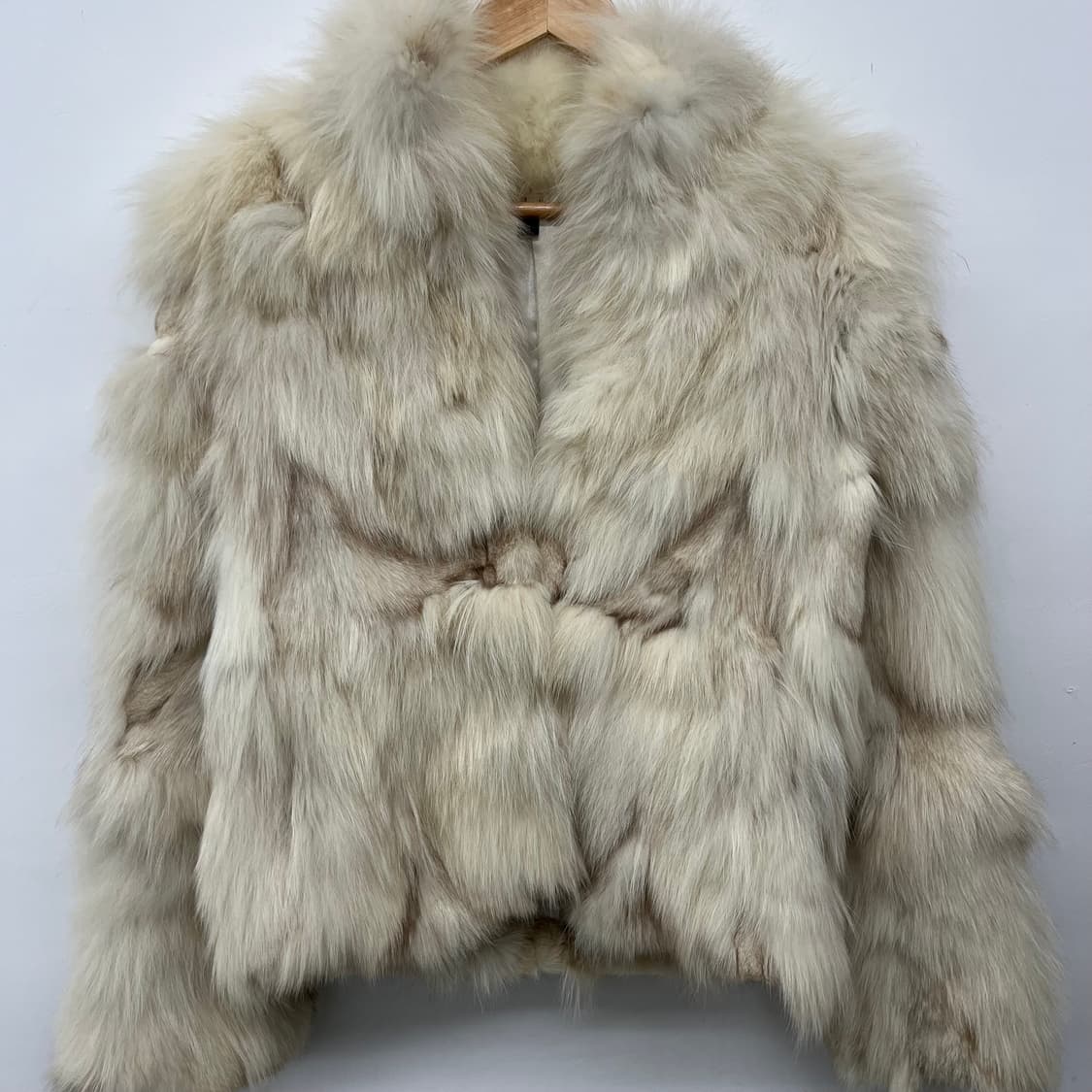 아이보리 폭스 퍼 자켓 여S 상품이미지2