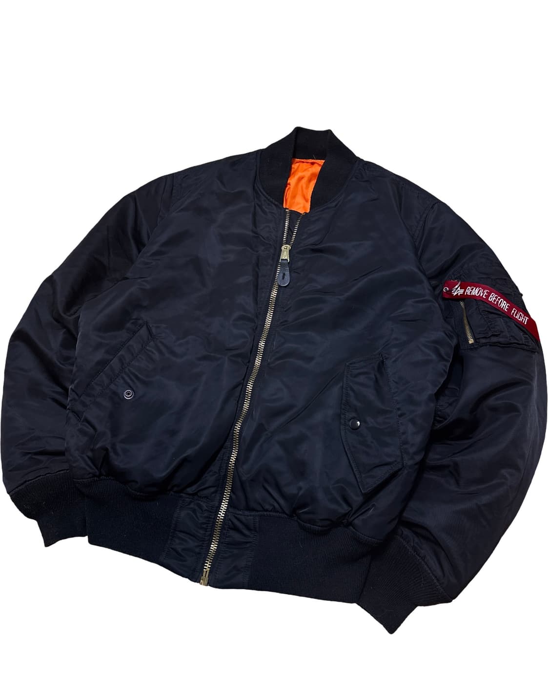 알파인더스트리 ma-1 블랙 항공점퍼 상품이미지3