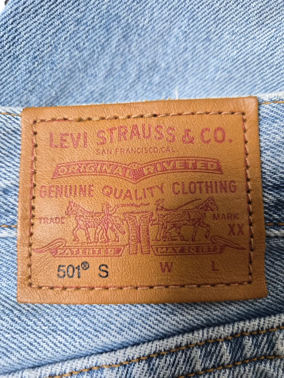 리바이스Levis 501 스트레이트 연청 25사이즈 P-214 상품이미지4