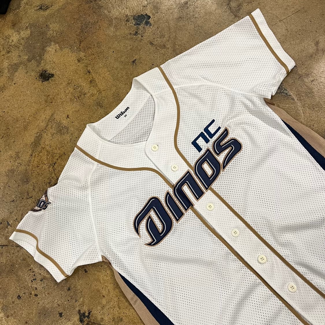 [90] 윌슨 NC 다이노스 야구 유니폼 화이트 b18 상품이미지1