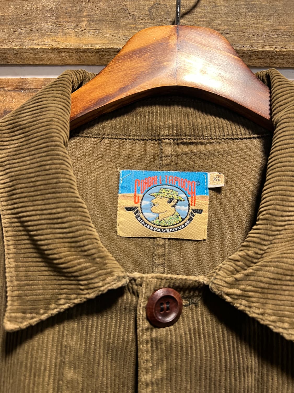 [XL]90's USA 빈티지 포켓 디테일 브라운 코듀로이 헌팅 자켓 상품이미지2