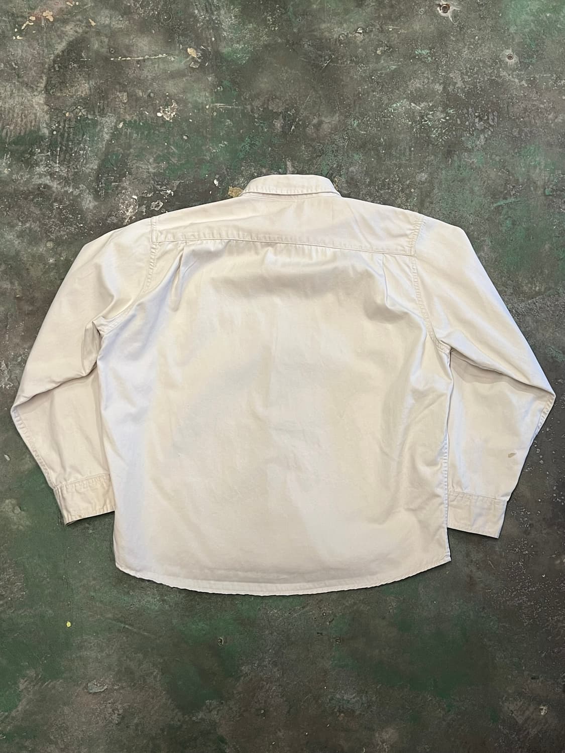 [XL] 랭글러 코튼 트윌 워크 셔츠 아이보리 더블포켓 Wrangler 상품이미지8