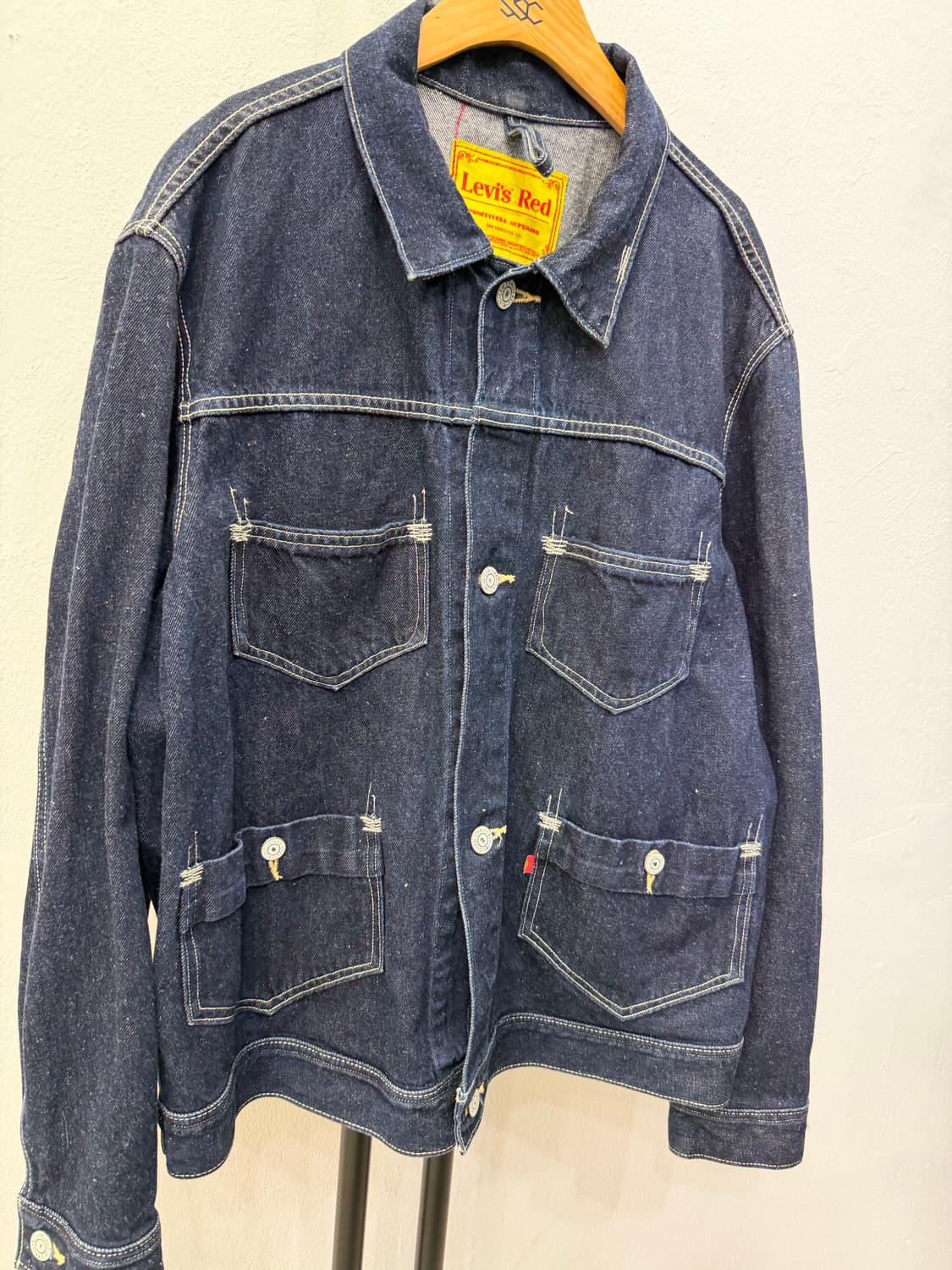 정품) 리바이스 레드 신치백 데님 트러거 자켓 L 상품이미지2