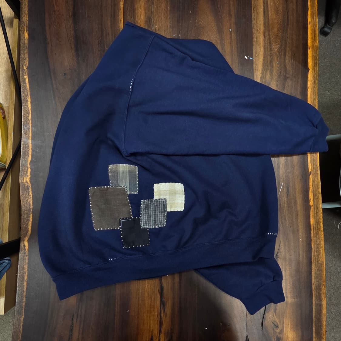 S.O/ 아플리케, 패치워크 커스텀 맨투맨 상품이미지6