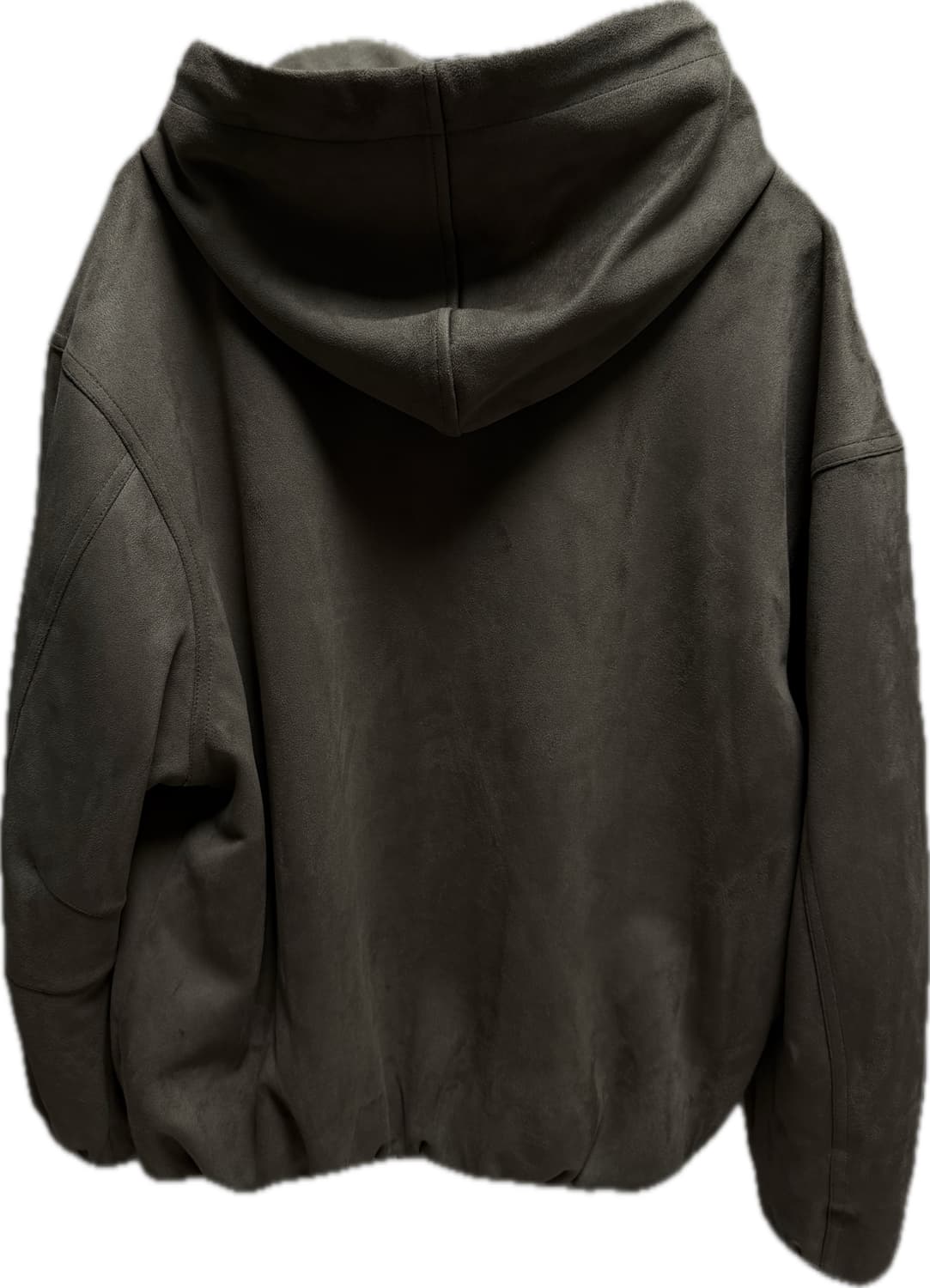 S) ZARA 자라 스웨이드 후드 집업 자켓 다크 브라운 상품이미지2