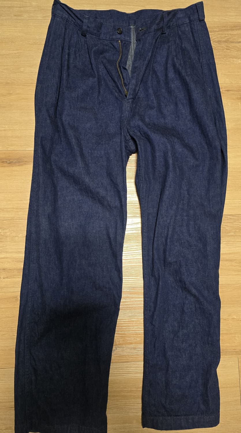 오어슬로우 투턱 데님 와이드 트라우저 2사이즈 상품이미지1