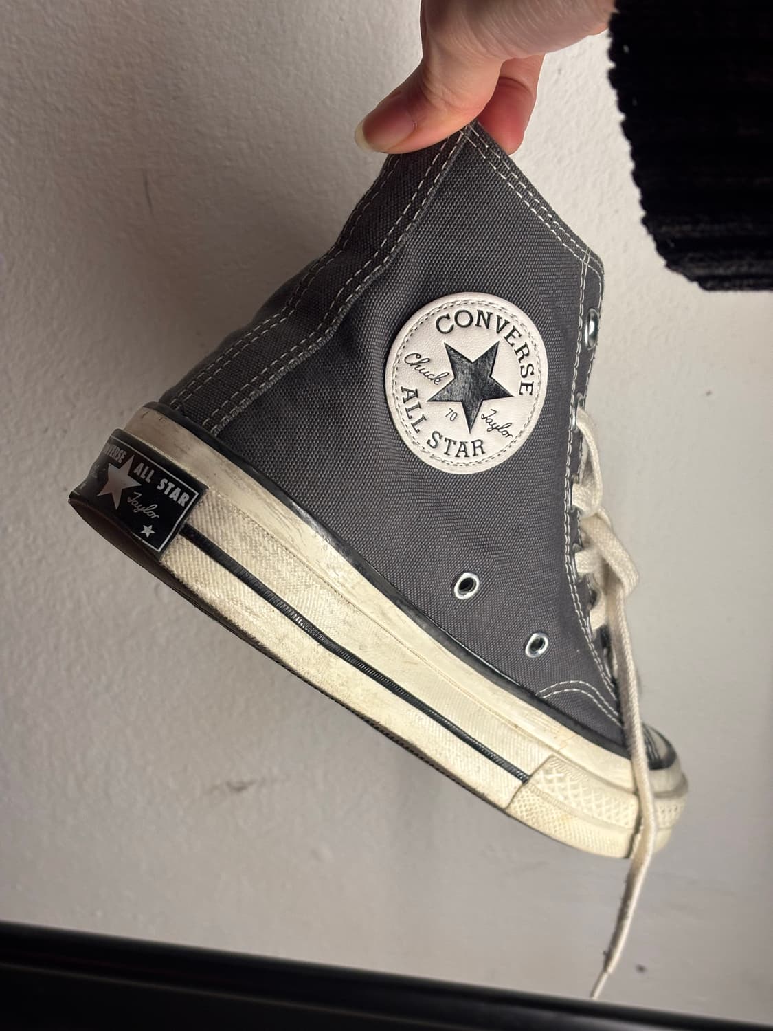 컨버스 척테일러 하이 다크그레이 245mm 상품이미지4