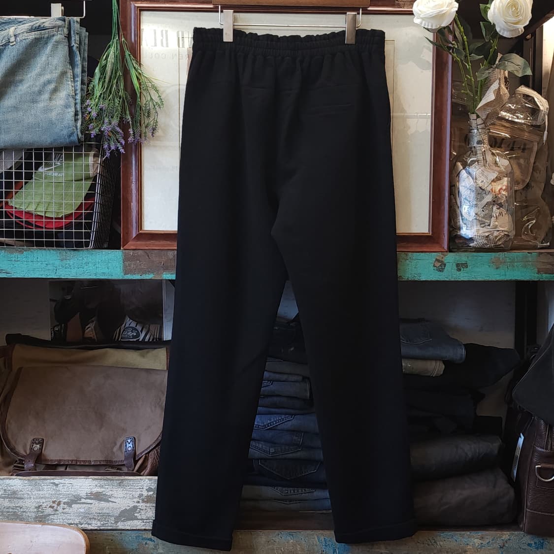 조르지오 아르마니 울 팬츠 슬랙스 밴딩 팬츠 블랙 46 상품이미지2