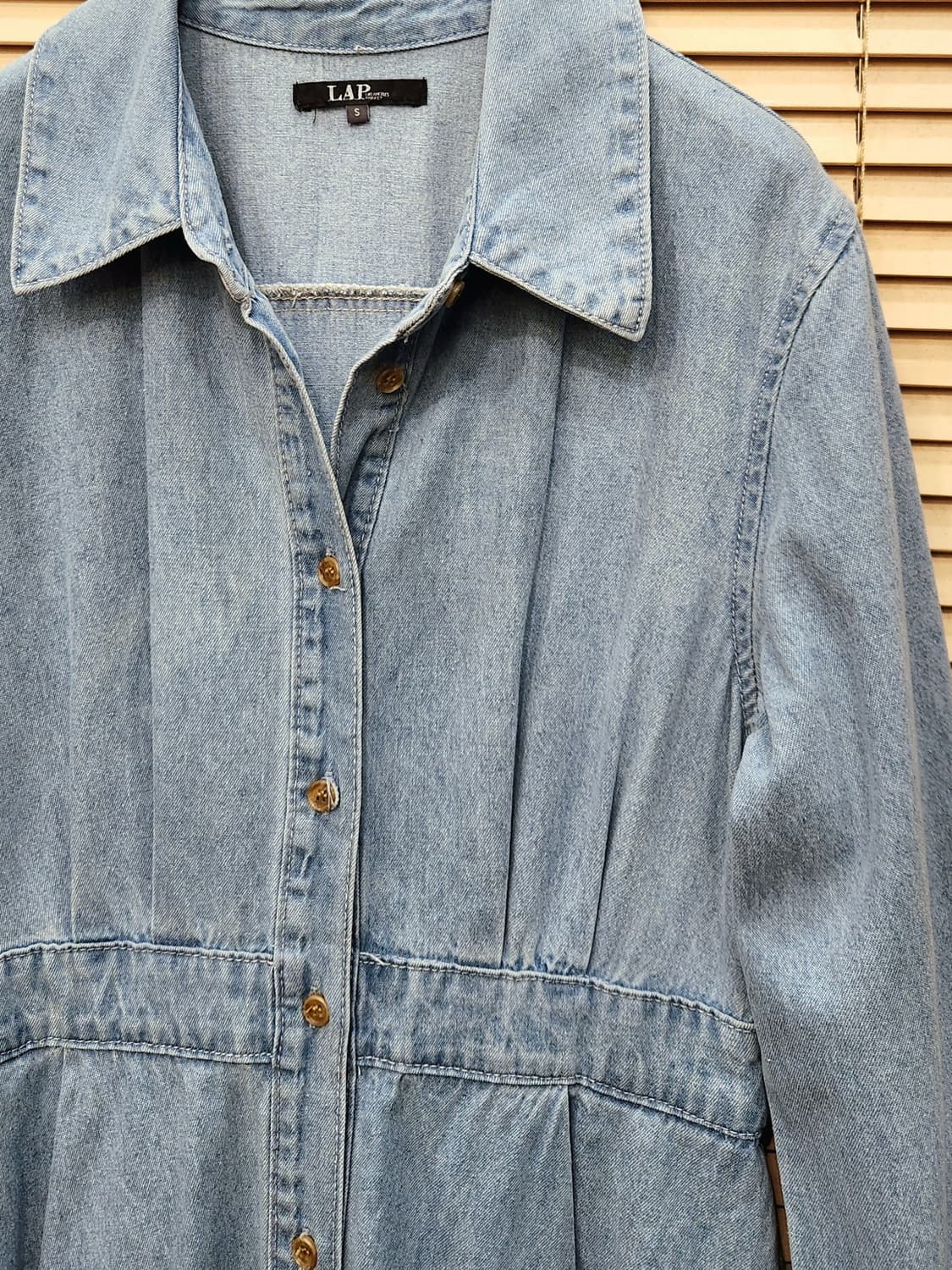 (새상품)L.A.P 데님 연청 롱원피스 상품이미지2