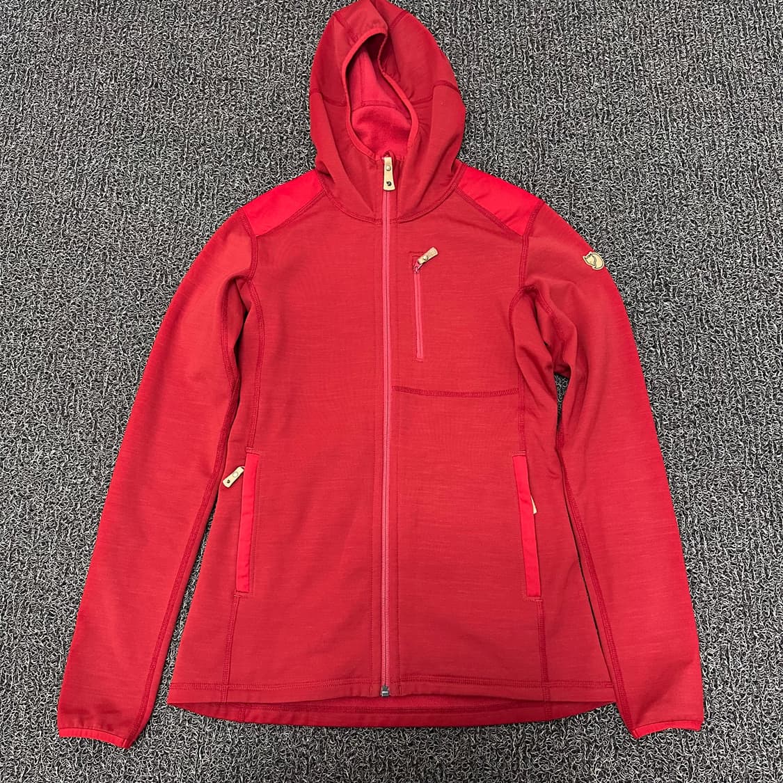 피엘라벤 여성 후드집업 자켓 레드 S 상품이미지1