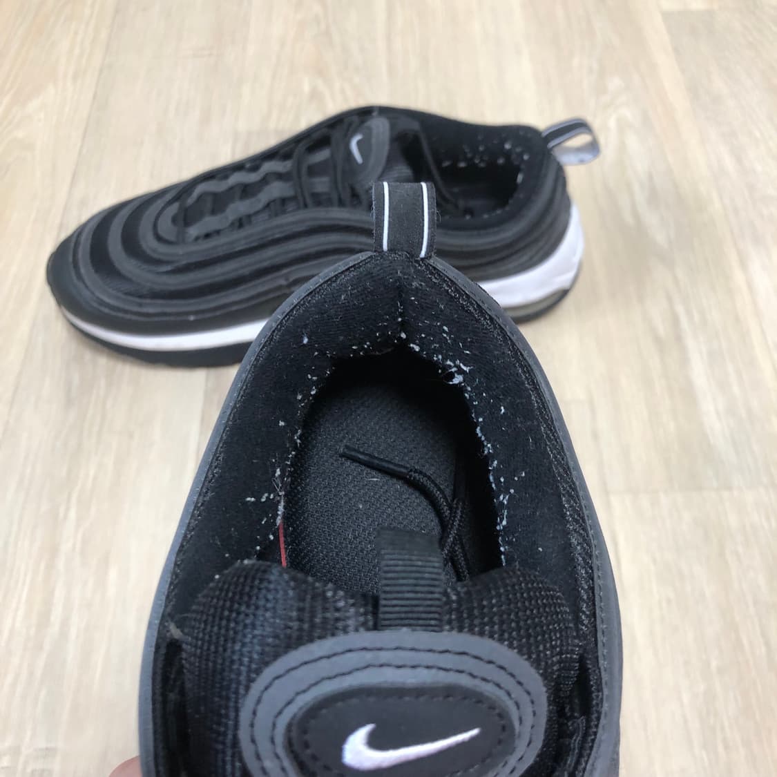 (290) 나이키 NIKE 에어맥스 97 골프 블랙 스니커즈 상품이미지6
