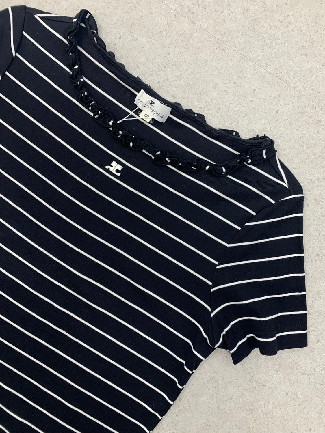 Courreges 꾸레쥬 프릴 반팔 티셔츠 상품이미지2