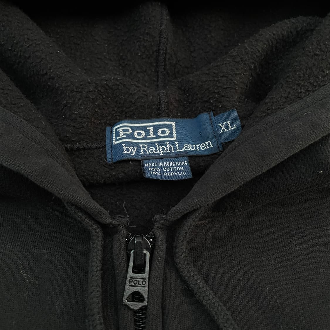 00s 폴로 랄프로렌 레드포니 블랙 후드집업 XL 상품이미지4