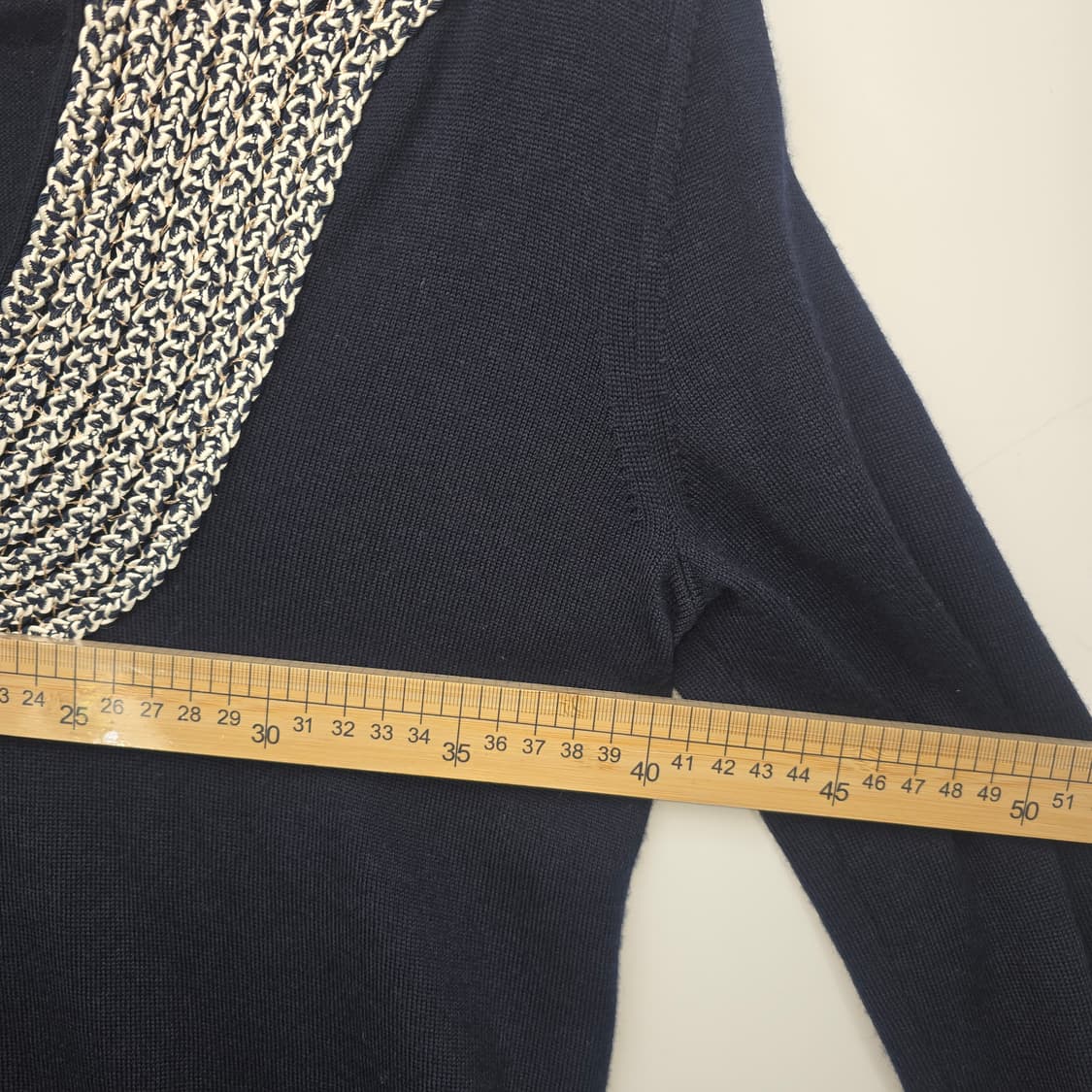 토리버치 네이비 장식 니트 XS 상품이미지6