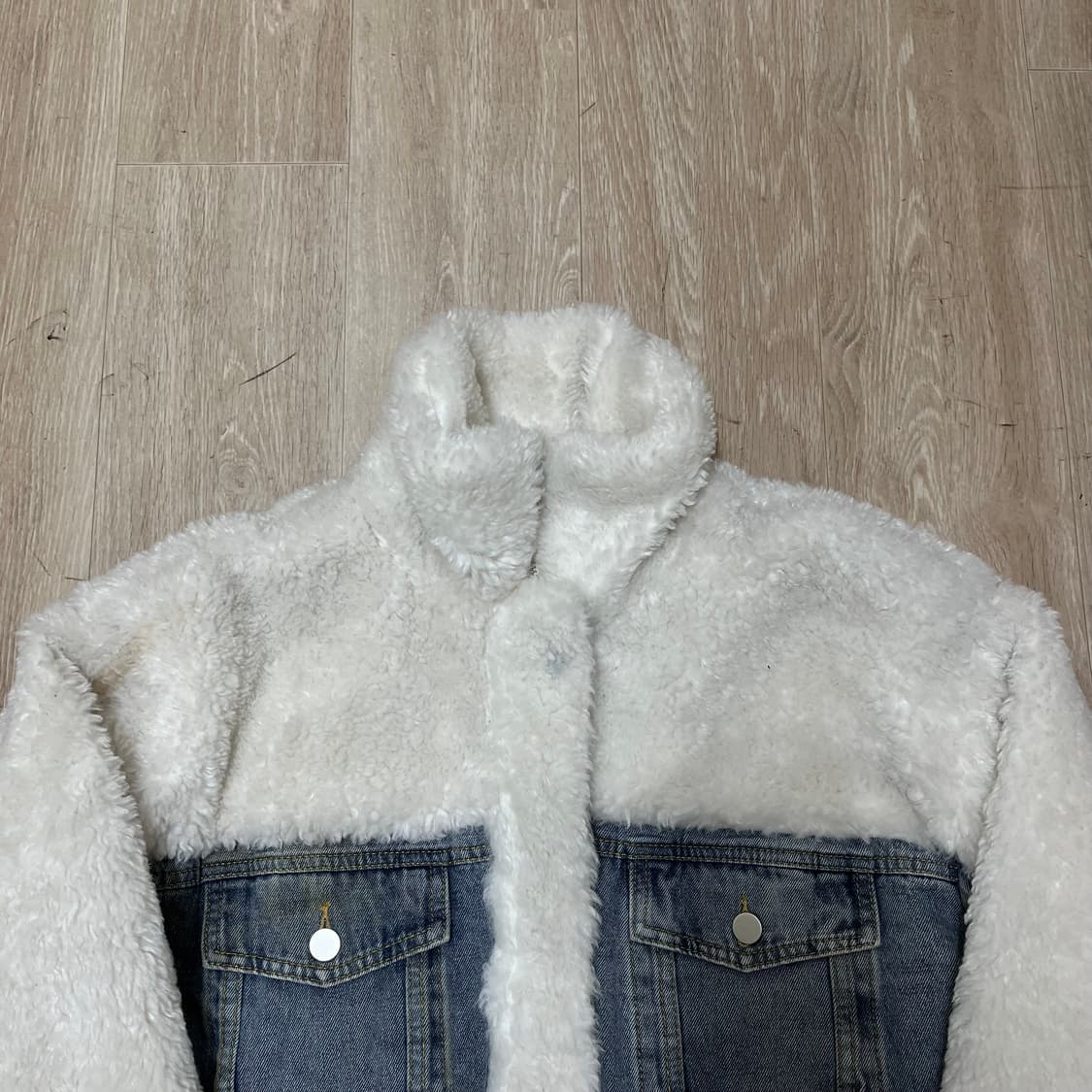 양털 뽀글이 데님 청자켓 M(95) 상품이미지4